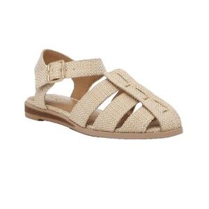 Crown Vintage Women's Beige & Gold Metallic Trixis Sandals  Size EU 40 / US 9